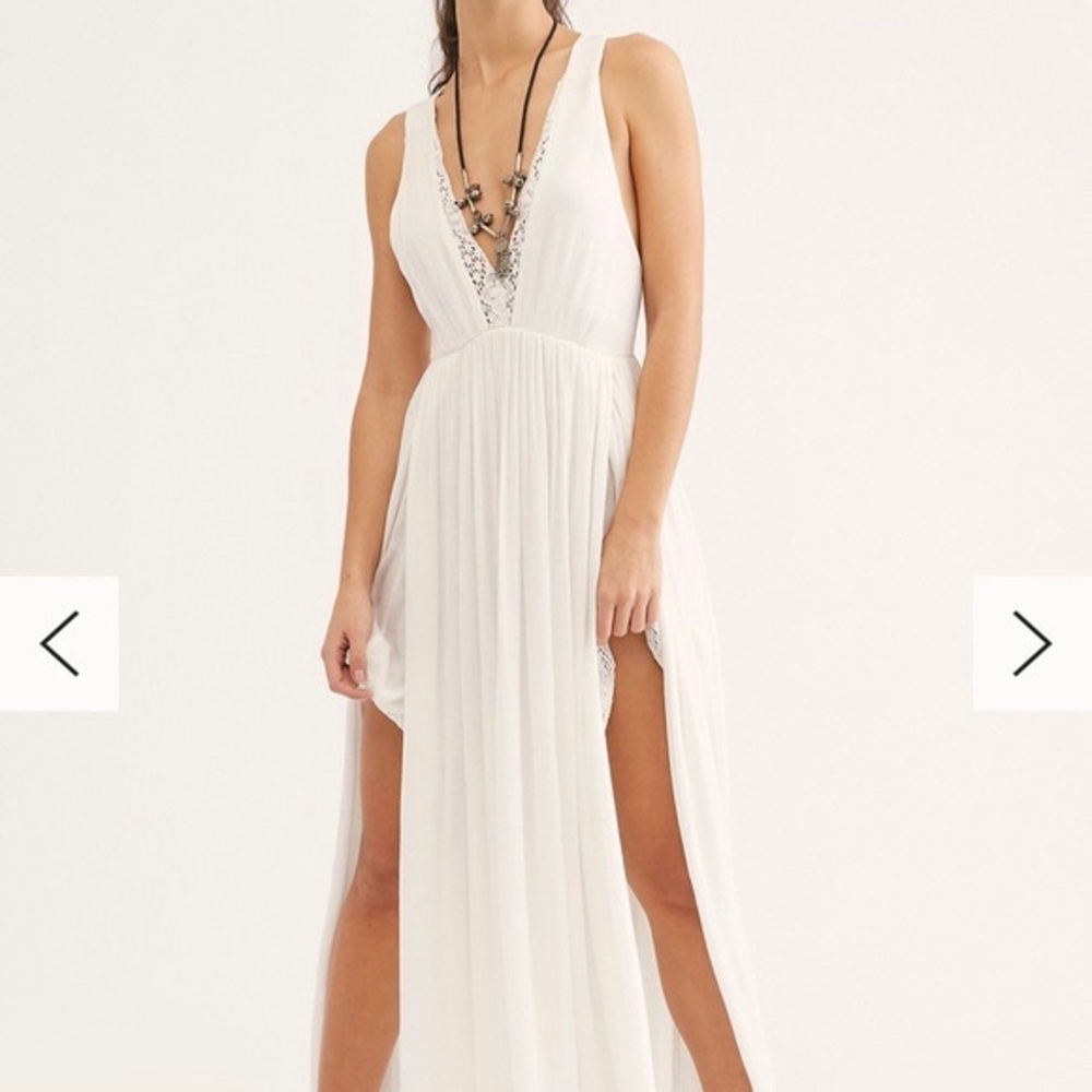 Free People White Maxi Dress